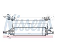Intercooler Air Refroidi En Aluminium Compatible Pour Nissan Qashqai +2 I