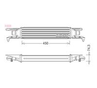 Intercooler DENSO DIT01007