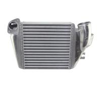 Intercooler diesel Barre et plaque de refroidisseur intermédiaire adaptées au moteur Turbo WRX EJ25 2,5 l 08-14, boulon en aluminium(Silver)