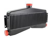 Intercooler échangeur Barre Plaque Refroidisseur Intermédiaire Twin Turbo Conception Universelle 2 Entrées 63mm/2,5 Pouces OD 1 Sortie 76mm/3 Pouces OD