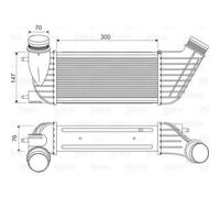 Intercooler, échangeur Citroen c8 - VALEO - 818651