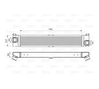 Intercooler, échangeur Citroen jumper - VALEO - 818569