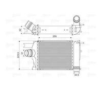 Intercooler, échangeur Dacia dokker - VALEO - 818609