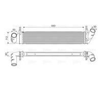 Intercooler, échangeur Dacia duster - VALEO - 818678