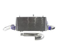 Intercooler échangeur Kit Tuyauterie Refroidisseur Intermédiaire Montage Avant Mise Niveau Pour Mitsubishi Pour Lancer Evolution EVO VII VIII IX 4G63 Turbo 2001 - 2005(Bleu)