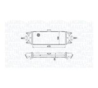 Intercooler, échangeur MAGNETI MARELLI 351319204010