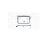 Intercooler, échangeur MAGNETI MARELLI 351319204050