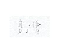 Intercooler, échangeur MAGNETI MARELLI 351319204480