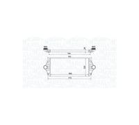 Intercooler, échangeur MAGNETI MARELLI 351319204600