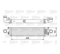 Intercooler, échangeur Mercedes classe a - VALEO - 818624