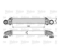 Intercooler, échangeur Mercedes classe cls - VALEO - 818606