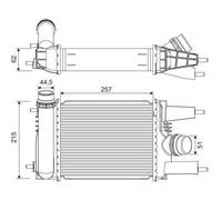 Intercooler échangeur Nissan juke - VALEO - 822916