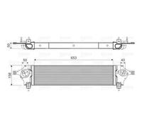 Intercooler, échangeur Nissan qashqai - VALEO - 818589