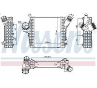 Intercooler, échangeur NISSENS 961305 pour Q7 (4MB, 4MG, 4MQ) 3 2015-