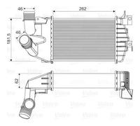 Intercooler, échangeur Opel astra - VALEO - 818556