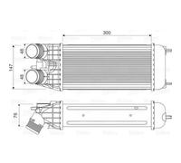 Intercooler, échangeur Peugeot 207 - VALEO - 818547