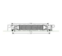 Intercooler Échangeur Prasco AA210N001 Prascoselection pour Alfa Romeo