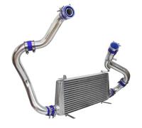 Intercooler échangeur Refroidisseur Intermédiaire Avant Amélioré Avec Kit Tuyaux Pour Nissan 200SX 240SX S14 S15 2.0 Turbo SR20DET 1995 - 1998(Bleu)
