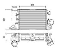 Intercooler, échangeur Renault kadjar - VALEO - 818316