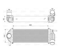 Valeo Refroidisseur d'air de suralimentation 818584