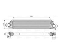 Intercooler, échangeur Renault master - VALEO - 818561