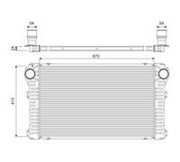 Intercooler, échangeur Toyota rav4 - VALEO - 818363