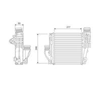 Intercooler, échangeur VALEO 818290