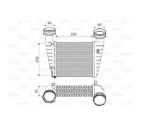 Intercooler, échangeur Volkswagen passat - VALEO - 817938