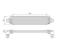 Intercooler, échangeur Volvo v40 v60 v70 s60 - VALEO - 818689