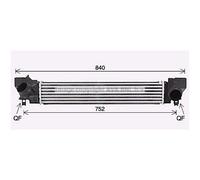 Intercooler En Aluminium Soude Avec Ailettes Compatible Pour MINI Mini F56 F55