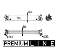 Intercooler MAHLE CI 217 000P