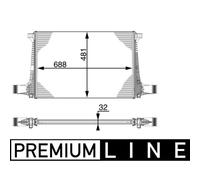 Intercooler MAHLE CI 220 000P