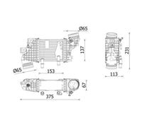 Intercooler MAHLE CI 663 000P