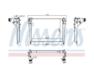 Intercooler NISSENS 961218