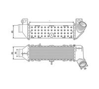 Intercooler On Refroidit L'Air Aluminium 83 MM - 295 VALEO pour Etc Seat Cordoba