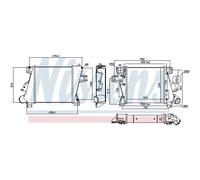 Intercooler On Refroidit L'Air Aluminium Convient pour Nissan X-Trail T30
