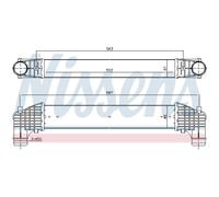 Intercooler On Refroidit L'Air Aluminium Convient pour VW Sharan 7M8 7M9 7M6