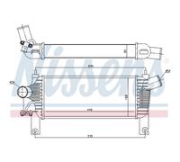 Intercooler On Refroidit L'Air Aluminium pour Nissan Eclaireur III NP300 Navara