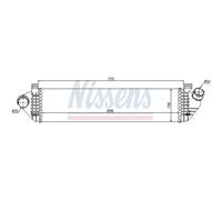 Intercooler On Refroidit L'Air Aluminium pour Volvo V50 Mw 545 V40 Hayon 542