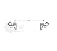 Intercooler Pour Mercedes-Benz E-Class Châssis/Châssis Année 99-02