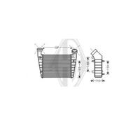 Intercooler Pour VW Passat Variant 3B6 3B5 3B3 3B2 Skoda Superb I 3U4
