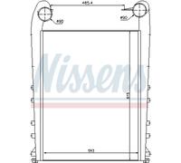 Intercooler Turbine LLC NISSENS 97058 Aluminium Aile Soudée