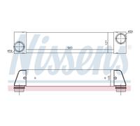 Intercooler Turbo Refroidisseur LLC Nissens pour BMW 7er E65 E66 E67 Land Rover