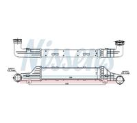 Intercooler Turbo Refroidisseur LLC Nissens pour Mercedes-Benz T-Modèle