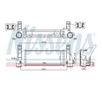 Intercooler Turbocompresseur LLC NISSENS Pour Ford Tourneo Connect Transit P65