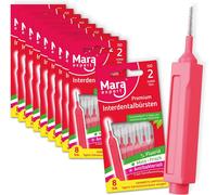 Interdental Brushes Iso 2 10x8 Pink Interdental Brush With Natural Bristles Manual Stationary For Teeth Implant Crown Braces Molar