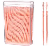 Interdental Brushes,Tooth Brush Cleaning Tool,Interdental Brush,Dental Cleaning Brush,Silicone Double Sided Interdental Brushes,Double Head Teeth Cleaning,Orange