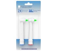 Interdental Lot de 2 brossettes de rechange rotatives blanches pour les espaces interdentaires Oral B compatibles avec les brosses à dents électriques Braun