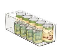 InterDesign iDesign Recycled Plastic Stackable Storage Bin with Handles - Clear