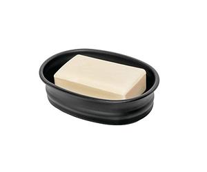 InterDesign Olivia Porte-Savon en métal pour Salle de Bain, Douche, lavabo, Noir Mat